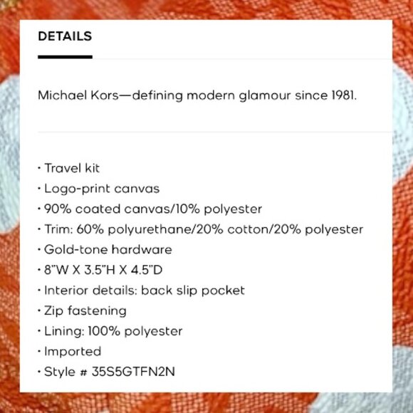 MICHAEL KORS—Jet Set Cosmetic Bag +13pc Bundle Accessories & Beauty Travel Items - Picture 8 of 14